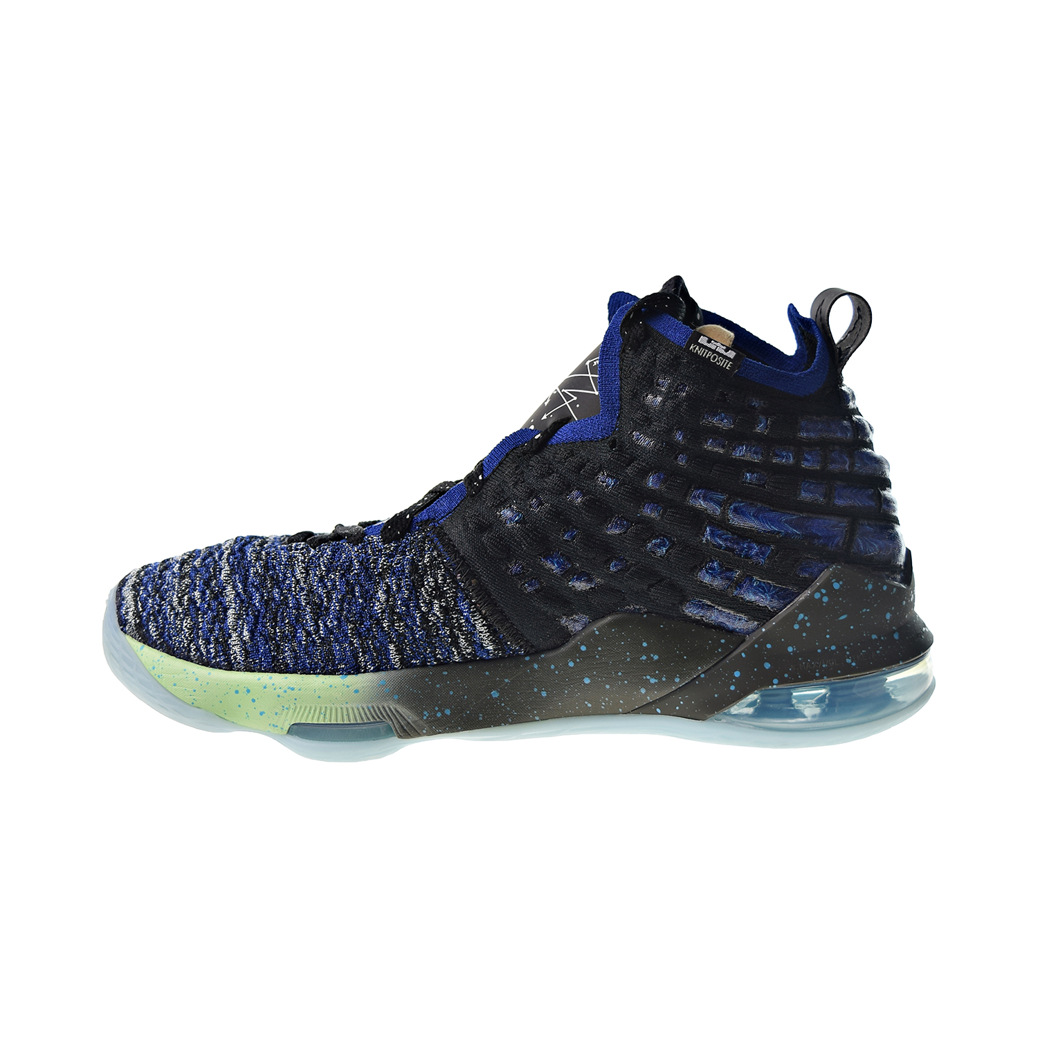 Nike LeBron XVII ‘Constellations’ Big Kids' Shoes Deep Royal Blue-Vapor Green bq5594-407 - image 4 of 6