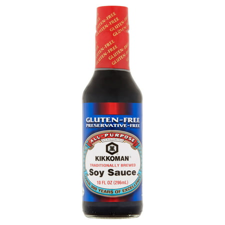 (3 Pack) Kikkoman Traditionally Brewed All Purpose Seasoning Soy Sauce 10 fl (Best Soy Sauce For Cooking)