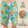 thumbnail image 5 of LazyOne Pajama Shorts For Men, Men's Separate Bottoms, Cotton Loungewear, Summer, Boating, Beach (Flip Flops, X-Small), 5 of 7