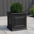 thumbnail image 2 of Algreen Covington 20" Self-Watering Planter Cube - Black Resin, 2 of 7