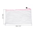thumbnail image 2 of Uxcell A4 Zip File Pouch Document Folders Mesh Zipper Bags, Pink 3 Pack, 2 of 5