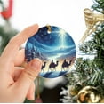 Christmas 2024 Ornament, Christmas Decoration, Holiday Gift Idea, Round
