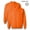 Safety Orange 2 Pcs, variant on High Visibility Safety Orange Sweatshirt -CC50, Fleece 8oz 50/50 Cotton/Polyester Hi Vis Safety Work Reflective Sweater for Men, Size-S Pack 2