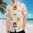 thumbnail image 5 of High Quality Hawaiian Shirts for Men Short Sleeve Aloha Beach Shirt Floral Summer Casual Button Down Shirts Blouses VX6GX3, 5 of 7