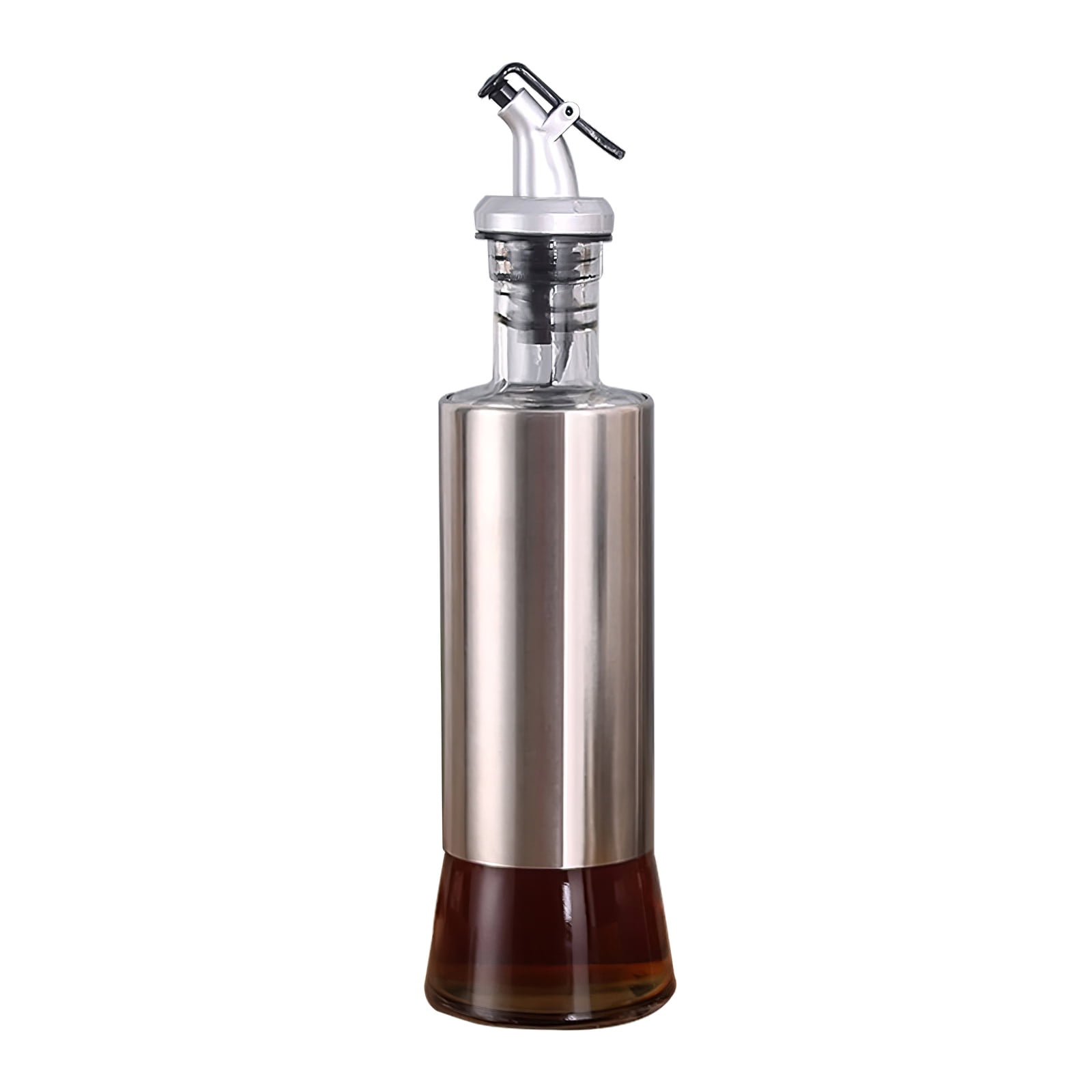 Stainless Steel Oil Bottle Lightweight Oil Dispenser Oil Container Seasoning Bottle Olive Oil Bottle for Home Restaurant Kitchen Salad Baking Grilling ...