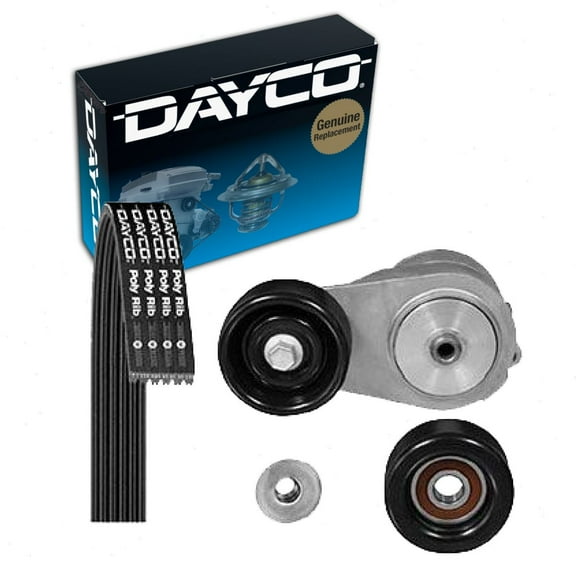 Dayco Main Drive Serpentine Belt Drive Component Kit compatible with Honda Pilot 3.5L V6 2005-2015