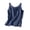 Navy, variant on Women's Plus Size Linen Tank Top, Loose Fit Sleeveless Casual Vest, Solid Color Lightweight Summer Top for Vacation, Daily Wear and Street Style Coffee M