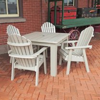 Highwood's 42" x 42" Square 5-pc Hamilton Dining Set - Dining Height, Outdoor, Eco-friendly, Synthetic Wood