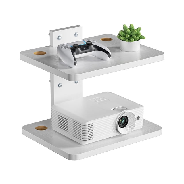Estante flotante para TV WALI CS202NW, blanco, con capacidad para hasta 10 kg