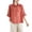 Orange, variant on Kezqiaxn Plus Size Shirts for Women Vintage Embroidery Half Sleeve Collared Dressy Summer Tops Loose Fit Work Blouses