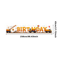 thumbnail image 3 of Construction Themed Happy Birthday Banner Backdrop Party Decorations for Birthday Parties Photography Props Decor Background for Celebration Events Kids Parties, 3 of 7