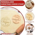thumbnail image 3 of sellos de galletas navideñas personalizados con cortador, galletas navideñas personalizadas con el apellido de tu familia, regalo artesanal para hornear, 3 of 7