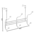 thumbnail image 6 of Chrome 6 Hook Hanger Organizer, Hang Over The Door Kitchen Vanity Towel Hook, Entryway Coat Rack, 6 of 6