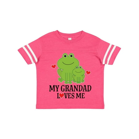 

Inktastic My Grandad Loves Me Frog Gift Toddler Boy Girl T-Shirt