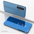 thumbnail image 2 of Stylish Mirror Flip Womens Case for Samsung Galaxy A05s, Clear View Window Cover with Kickstand Thin Ultra Phone Case for Samsung Galaxy A05s QH Blue, 2 of 9
