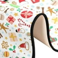 thumbnail image 6 of Christmas Gingerbread Snowman Pattern Hallway Runner Rug 2'x6' Kitchen Rug with Rubber Backing Cartoon Candy Stocking Spices Non Slip Entryway RugWashable Soft Area Rug for Hallway Bedroom Kitchen, 6 of 6