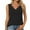 Black-01, variant on HADST Women's V-Neck Lace Tank Tops - Solid Color, Sleeveless, Casual Summer Shirts, Sizes XL-5XL