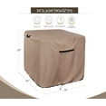 thumbnail image 2 of Waterproof Square Air Conditioner Cover for Outside AC Units Size Upto 34W x 34D x 32H inch, Khaki, 2 of 6
