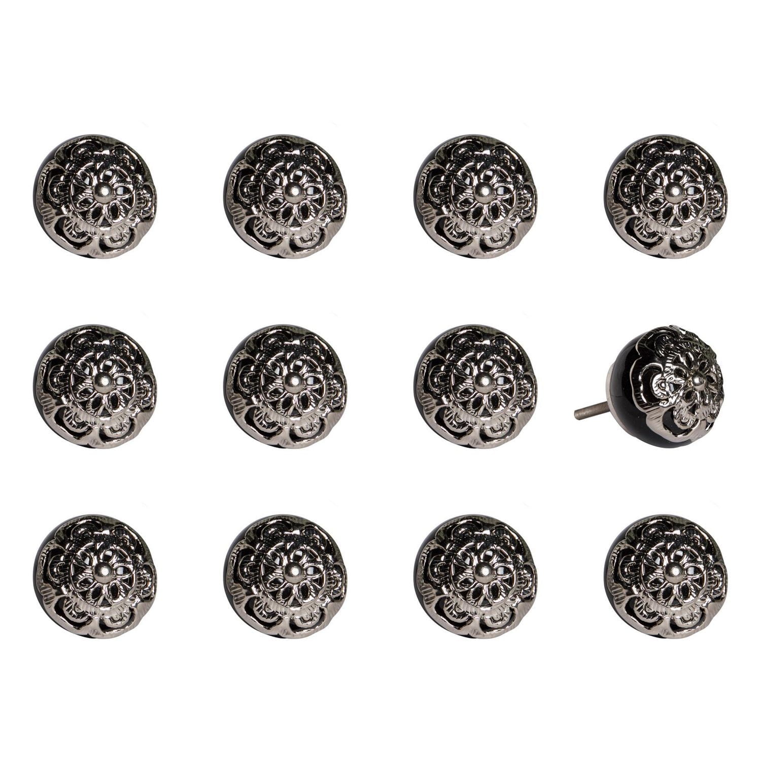 KNOB-IT VINTAGE HANDPAINTED CERAMIC KNOBS (12-Pack) KI1230