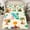 Yellow Green N 02, variant on Erosebridal Cartoon Dinosaur Full Size Sheets for Kids Boys Girls, Dino Letter N Bed Sheets, 4pcs