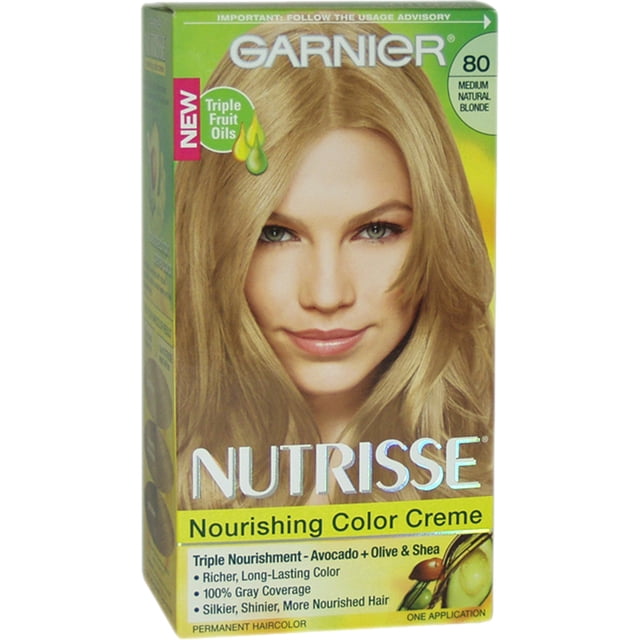 Garnier Color de pelo Crema de color nutritiva Nutrisse - #80 Rubio medio natural 1 Application Garnier Color de pelo 1 Application