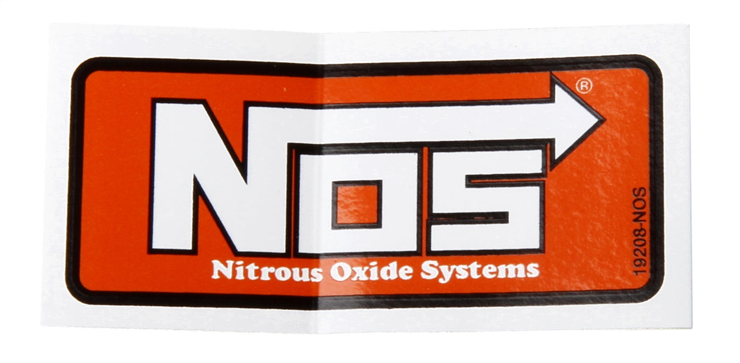 Decal high quality logo Chrome Red Badge Emblem Fit For NOS Nitrous Oxide 
