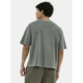 thumbnail image 3 of No Boundaries Boxy Cropped Tee, 2-Pack, Men's and Big Men's, 3 of 7