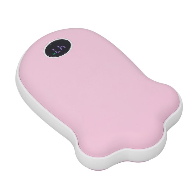 Calentador de manos recargable Pata de gato Banco de energía de carga USB Calentador de manos Banco de energía Pantalla de temperatura Pata de gato Calentamiento de doble cara ANGGREK Otros