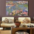 thumbnail image 5 of Claude Monet Art Reproduction Monet Water Lilies 1916 Paintings Giclee Canvas Prints Wall Art for Home Decoration Framed Ready to Hang, 5 of 7