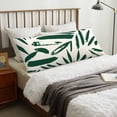 thumbnail image 5 of Bixox Palm Branch With Leaves Print Body Pillow Cover with Zipper Closure, Cozy Fuzzy Fleece Body Pillow Case Cover 20 x 54 Inches,Long Body Pillow Pillowcase, 5 of 6