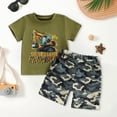 thumbnail image 2 of Faraee Toddler Boys 2nd Birthday Construction Outfit Excavator Truck T-Shirt Camo Shorts Set 2 Piece for Summer Party Playwear Gift 12-18 Months Camo, 2 of 4