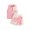 C-Pink192, variant on DHFJKG Baby Girl Clothes Toddler 2 Piece Sets Sleeveless Ribbed Collared Tee Floral Appliques A-Line Skirts Versatile Outfit