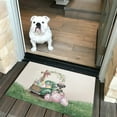 thumbnail image 2 of Easter Egg Schnauzer Bunny Ear Welcome Spring Truck Doormat Miniature Schnauzer Dog Lover Indoor Outdoor Welcome Mat - 12002, 2 of 5