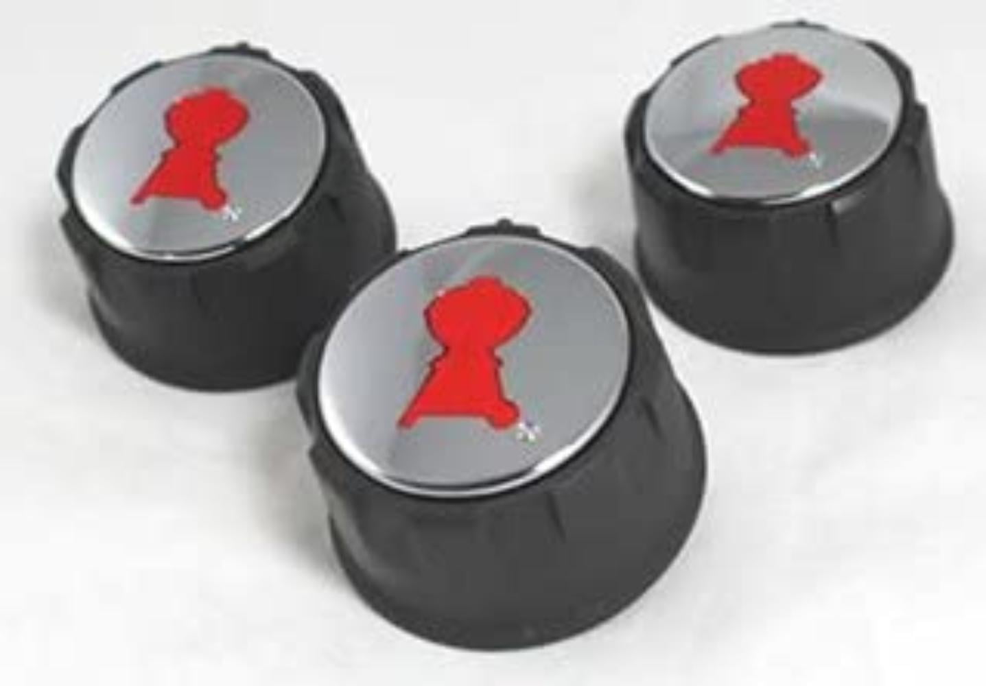 only fire Burner Knobs Gas Control Knobs Replacement for Weber Spirit 300 Series with Up Front Controls Grills Years 2013 and Newer Set of 3 