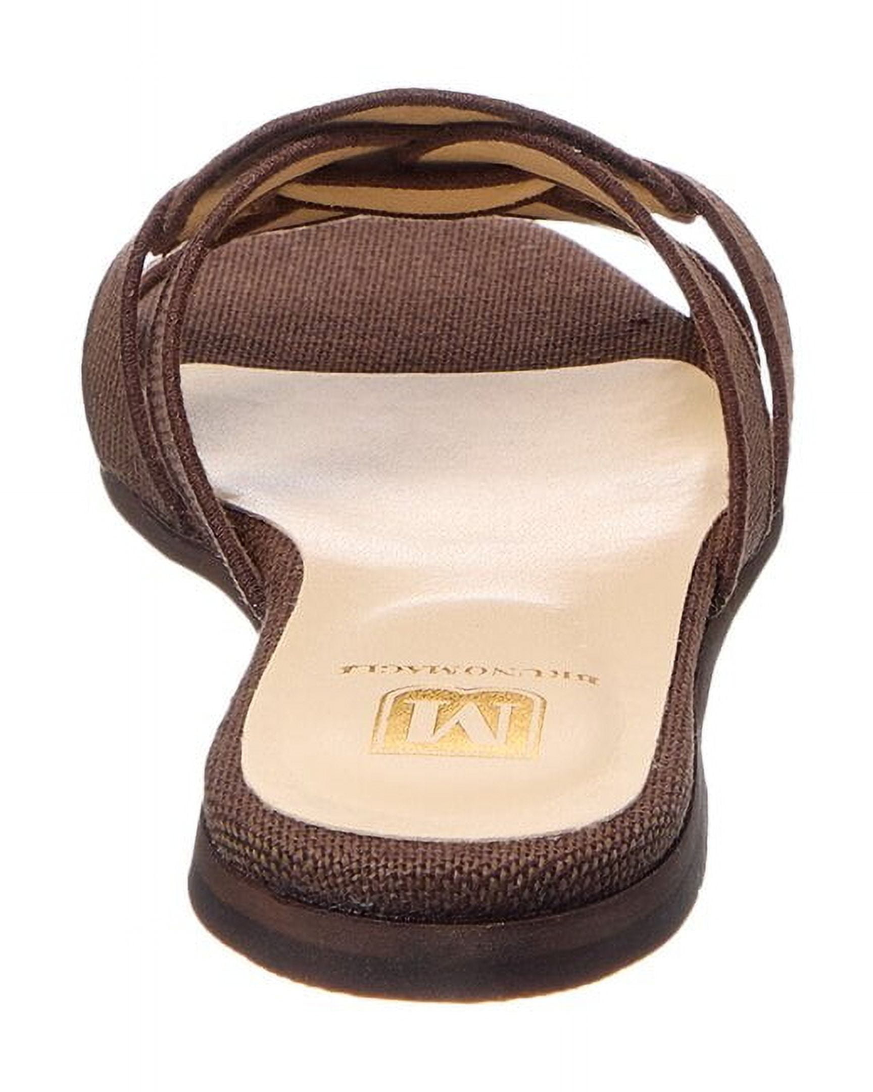 M by Bruno Magli Alessia Linen Sandal, 7, Brown - Walmart.com