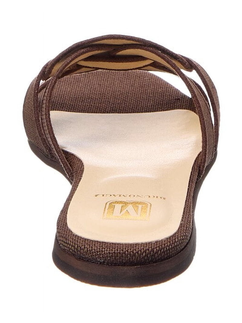 M by Bruno Magli Alessia Linen Sandal, 7, Brown - Walmart.com
