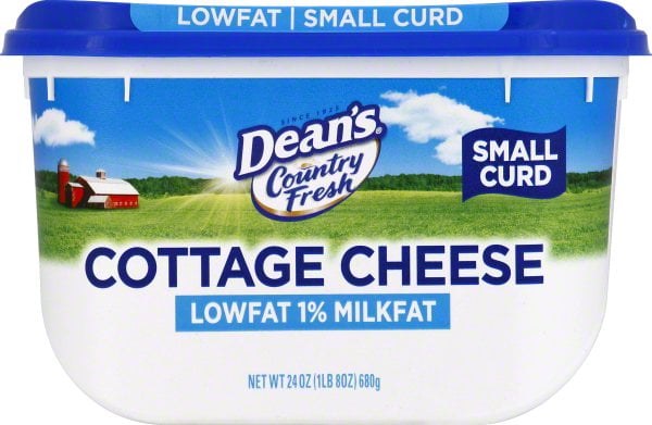 Dean S Country Fresh 1 Milk Fat Small Curd Cottage Cheese 24 Oz