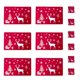thumbnail image 3 of Moyic 12 unidades/juego de manteles de con temática navideña, posavasos para el hogar, restaurante, juego de almohadillas de PVC para comedor, B Kits de decoración para fiestas Rojo Adular Moyic HA000267-01B, 3 of 6