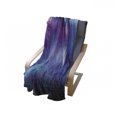 thumbnail image 4 of Fantasy Soft Flannel Fleece Throw Blanket, Psychedelic Northern Starry Sky of a Wolf Aurora Borealis Display, Cozy Plush for Indoor and Outdoor Use, 70" x 90", Blue Purple, by Ambesonne, 4 of 6