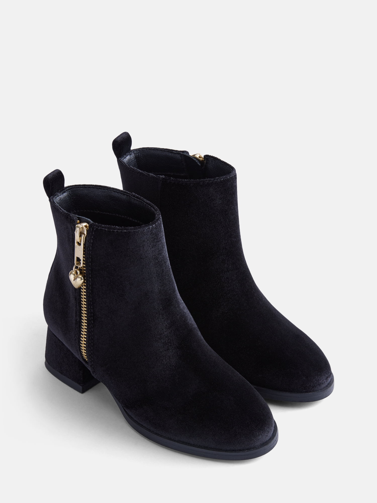 Wonder Nation Girls Faux Suede Velvet Boots