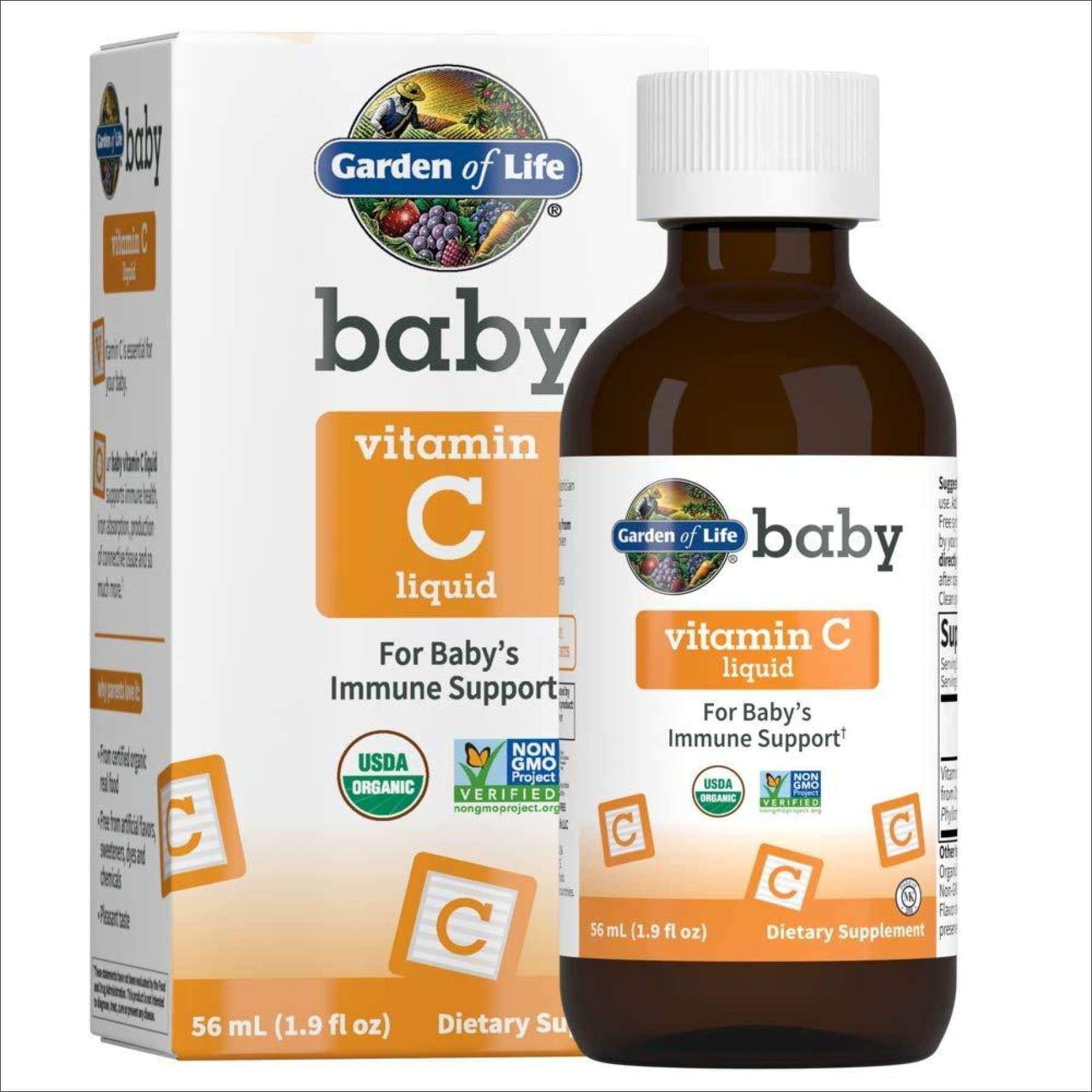 Garden of Life Baby Vitamin C Liquid for Baby's Immune Support, Liquid