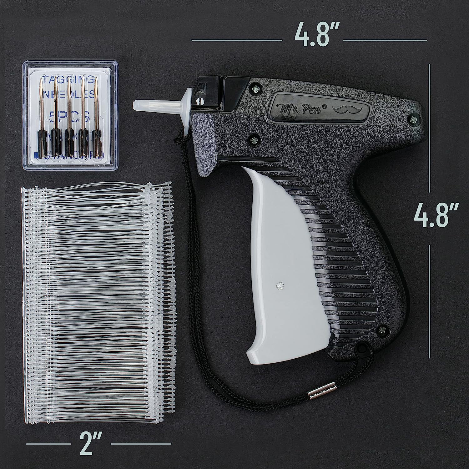 1set Tagging Gun +1000pcs or 5000 pcs 35mm black Barbs, Clothing