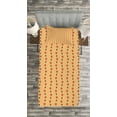 thumbnail image 3 of Ambesonne Orange Quilted Bedspread Set 2 Pcs, Valentines Hearts, Twin Size, Dark Brown Vermilion, 3 of 3