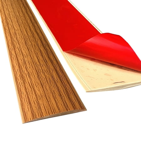 

PVC Floor Divider Strip Self Adhesive Threshold Trim Flat Laminate Flooring Edge Trim 78.7 × 1.97 Joining Strip Gap Cover Strips Door Bottom Seal Bars by BOOBEAUTY