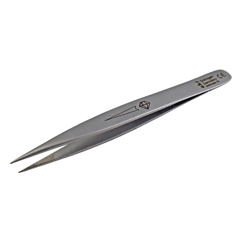 EKS Solingen Electrolysis Tweezer 9 cm Diamond Stainless Steel EK 1OC
