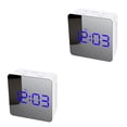 thumbnail image 1 of Wosthever Reloj despertador Digital LED para Hotel en casa, proyector de detección de luz automático ajustable, relojes de Radio, brillo ajustable tipo Luz azul tipo 1 2piezas Wosthever CBP441912, 1 of 6