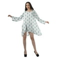 thumbnail image 3 of Moomaya Robes Décontractées Femmes Rayonne Robe Mini à Manches Longues pour Femmes, 3 of 4