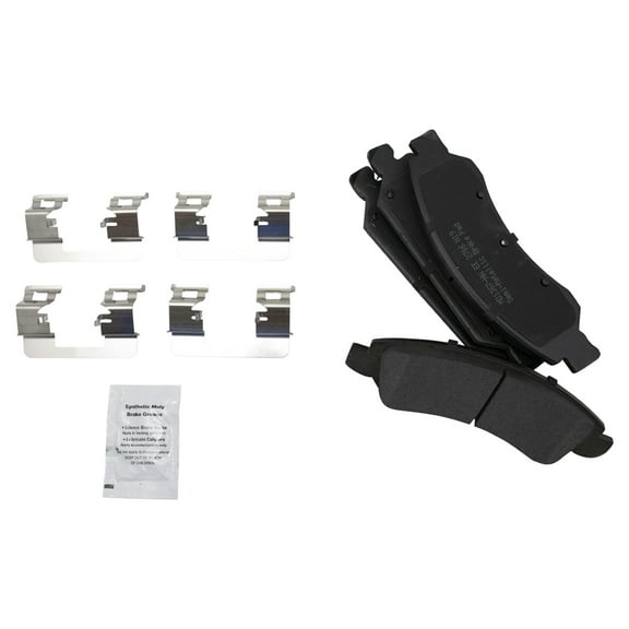 TRQ Premium Posi Semi Metallic Front Disc Brake Pad for GM Pickup Truck SUV BFA73793 Fits select: 2007-2018 CHEVROLET SILVERADO, 2008-2018 GMC SIERRA