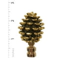thumbnail image 3 of Royal Designs, Inc. Pine Cone Design Finial for Lamp Shade, F-5064PB-1, Polished Brass, Single, 3 of 4