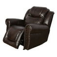 thumbnail image 2 of MAYEERTY 41" Modern Upholstered Breathing Leather Chair - Reclining Stylish Business Function for Living Room, Espresso, 2 of 5